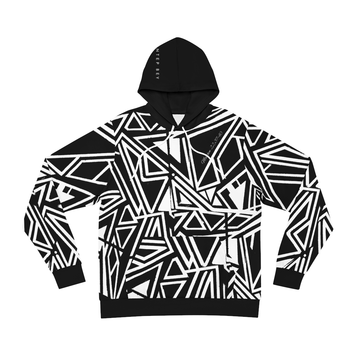Geo-Print Pullover Hoodie
